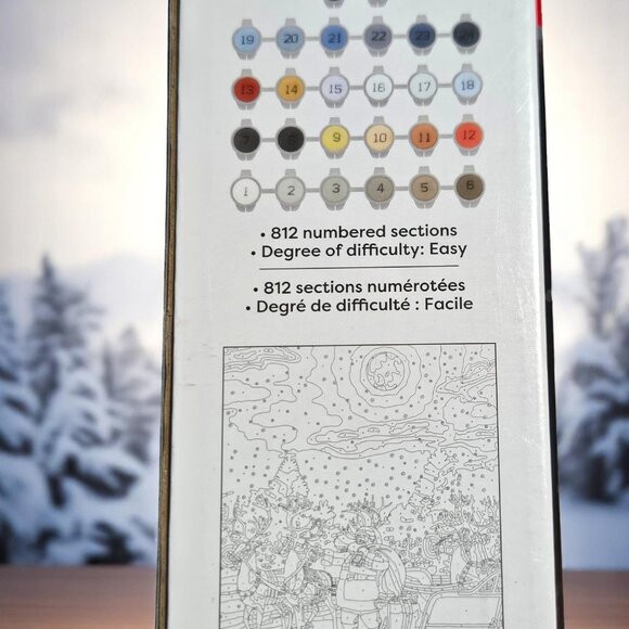 Artist's Loft Paint-By-Number Kit - Santa & Reindeer - 16 x 20 - Canvas - Picture 7 of 8